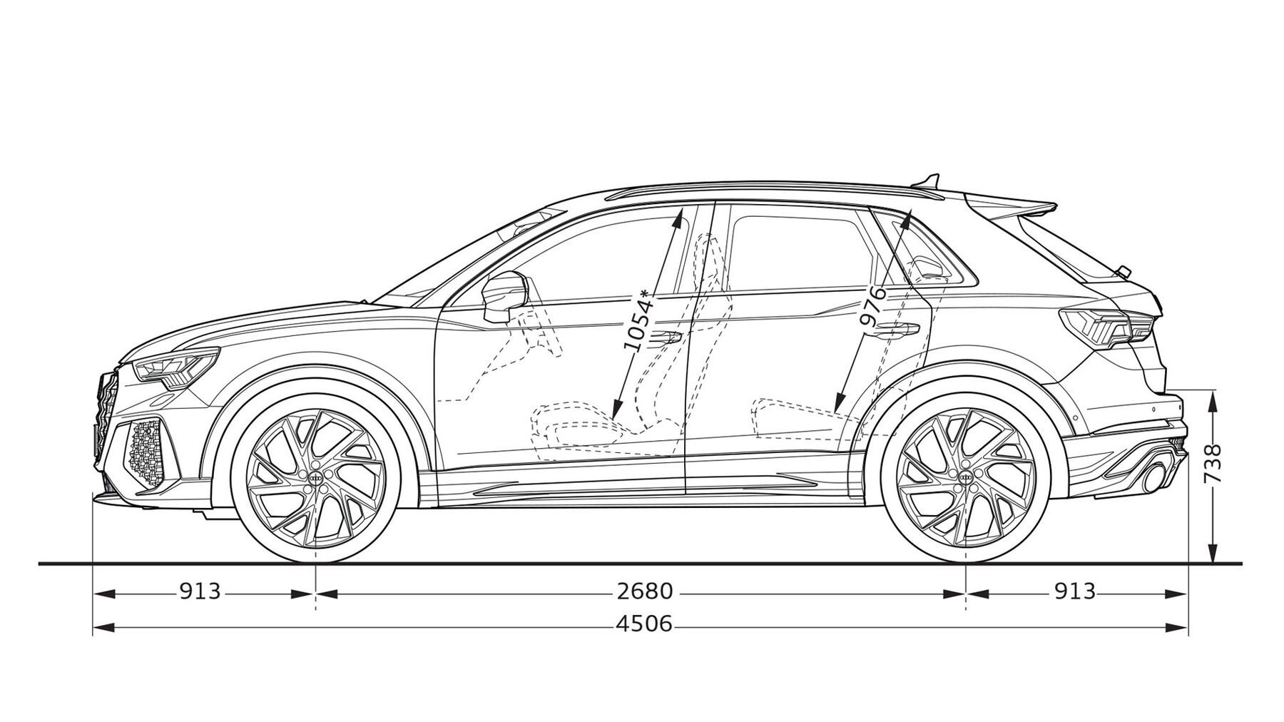 Audi Q3 Abmessungen Seitenansicht