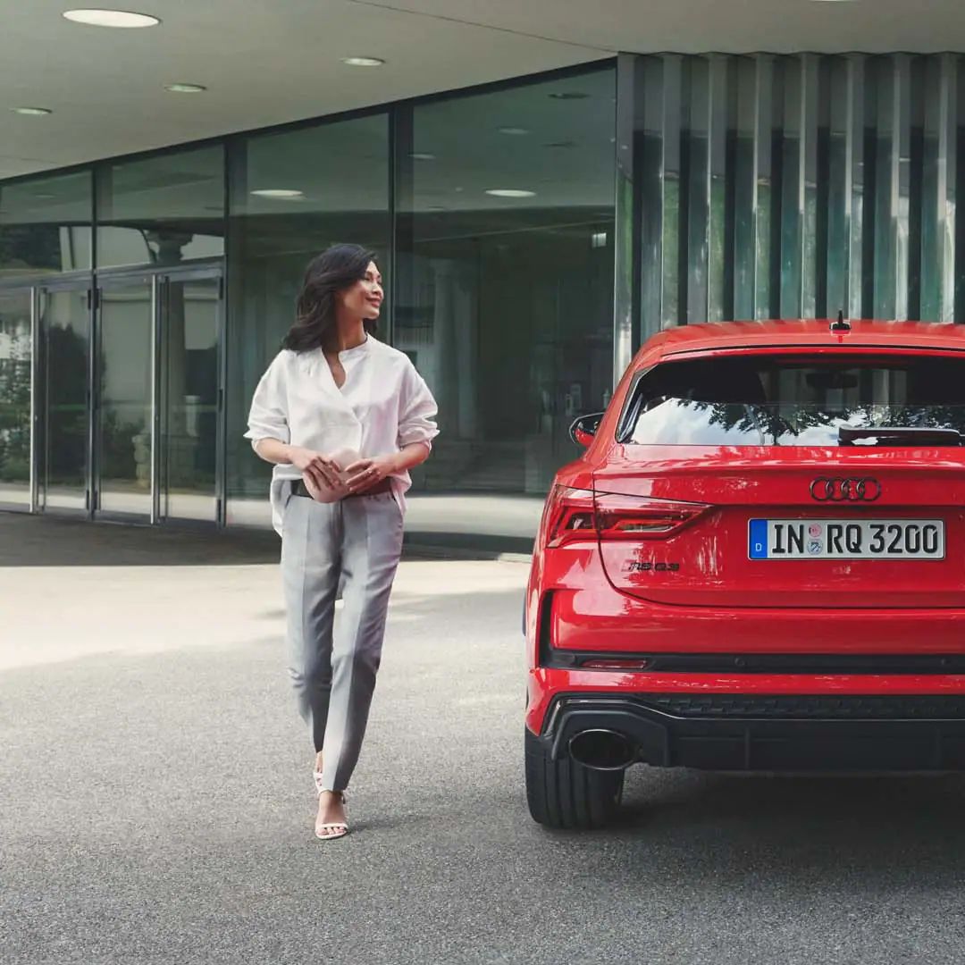 Heckansicht des Audi RS Q3 Sportback